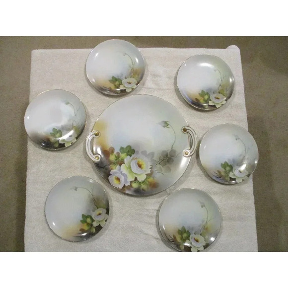 Dessert Plates, Cake Plates, White Flowered‎ made in Japan - Picture 8 of 9